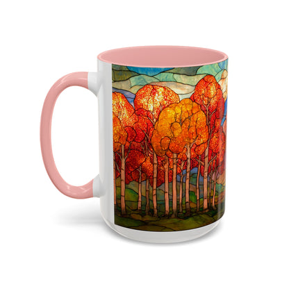 Autumn Stained Glass Effect  Coffee Mug