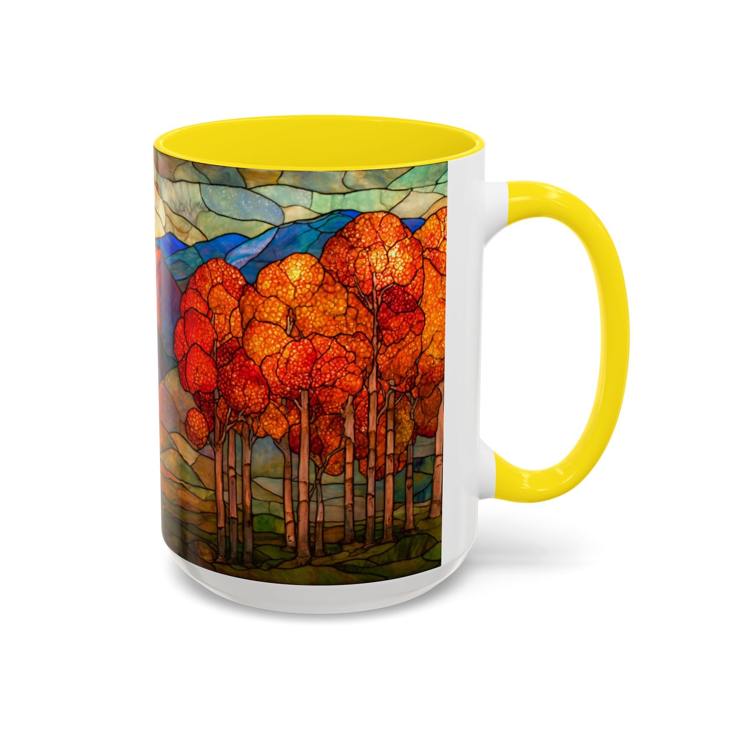 Autumn Stained Glass Effect  Coffee Mug