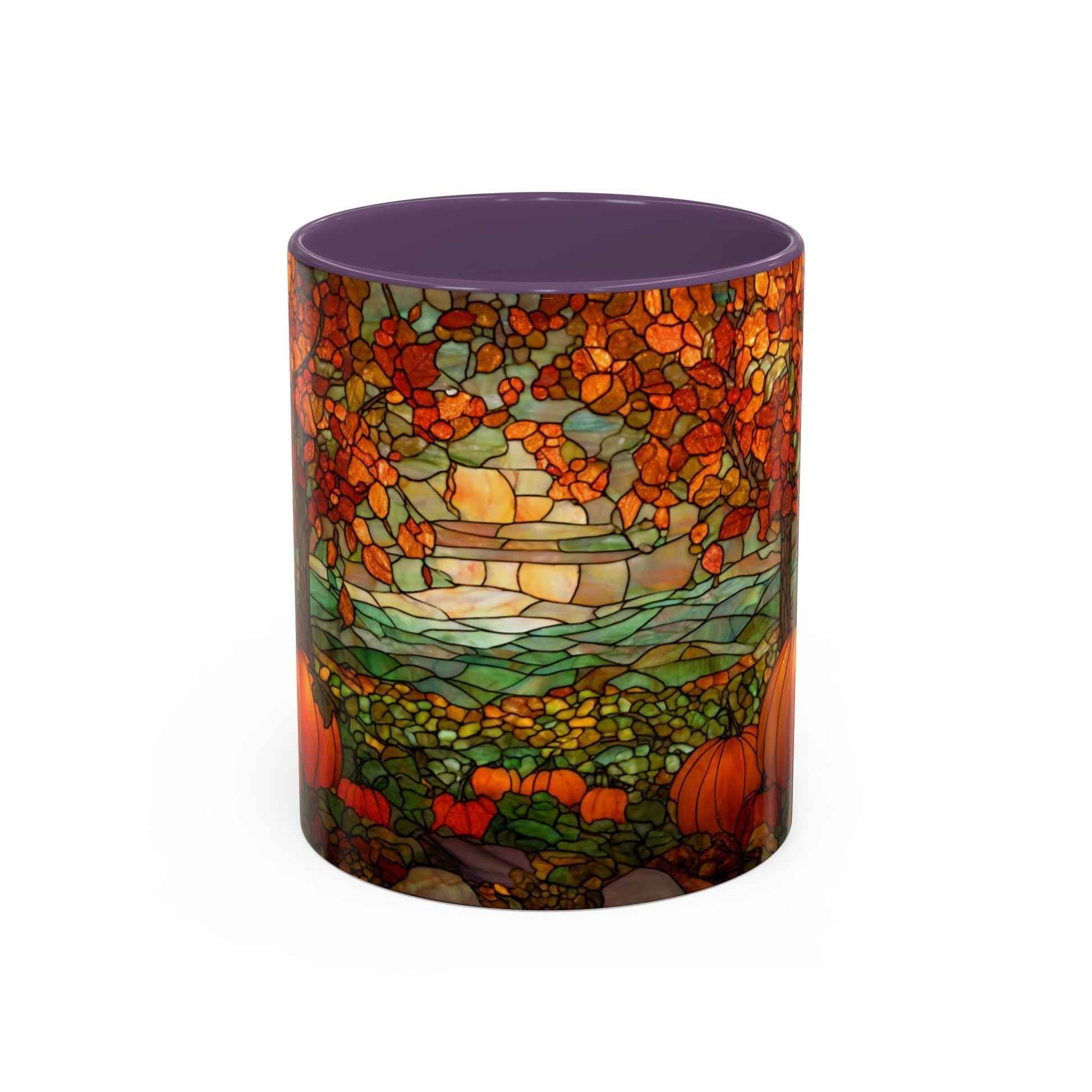 Fall Pumpkin Stained Glass