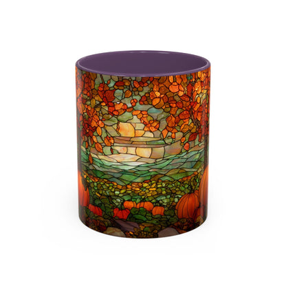 Fall Pumpkin Stained Glass