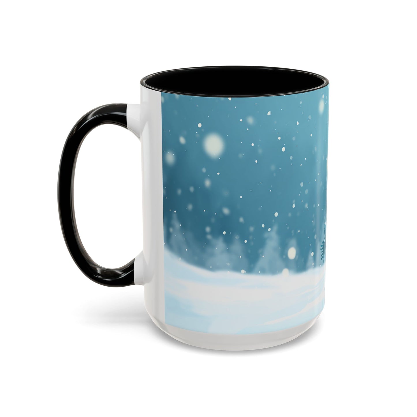 Winter Snowman Accent Coffee Ceramic Mug