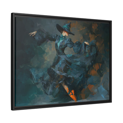 Dancing Witch Framed Canvas Wall Art