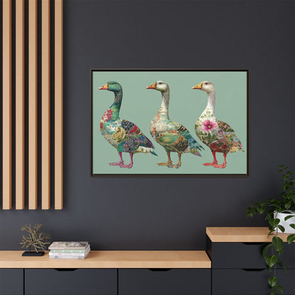 Dopamine Goose Framed Canvas Wall Art
