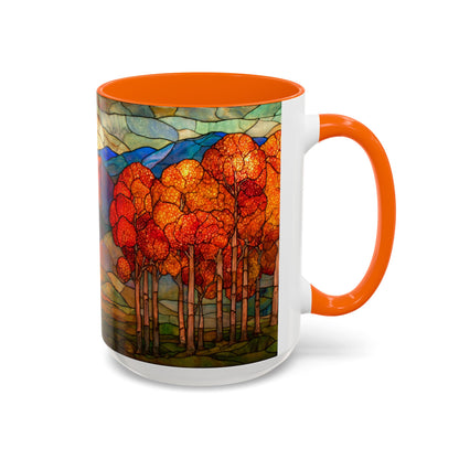 Autumn Stained Glass Effect  Coffee Mug