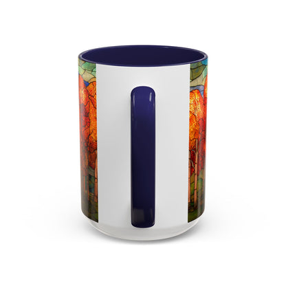 Autumn Stained Glass Effect  Coffee Mug
