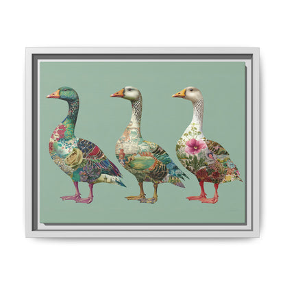 Dopamine Goose Framed Canvas Wall Art