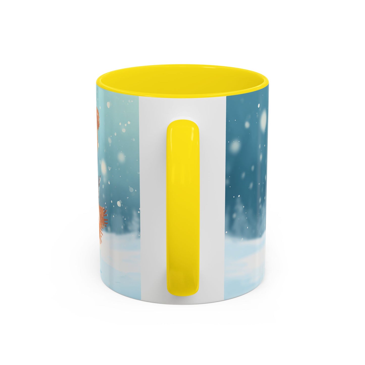 Winter Snowman Accent Coffee Ceramic Mug