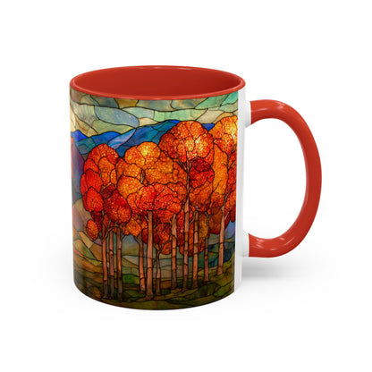 Autumn Stained Glass Effect  Coffee Mug