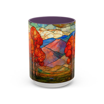 Autumn Stained Glass Effect  Coffee Mug