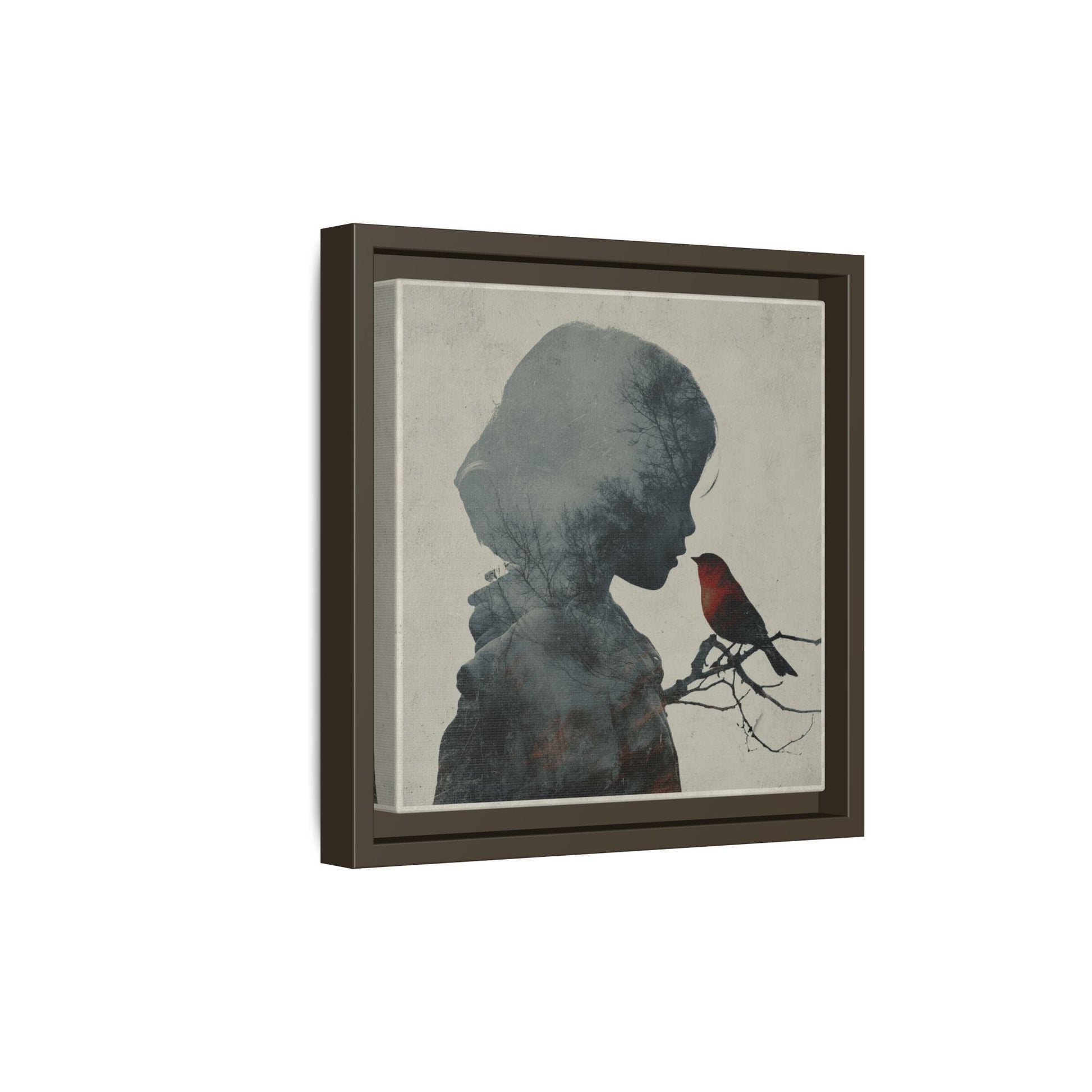 Child And Bird Silhouette