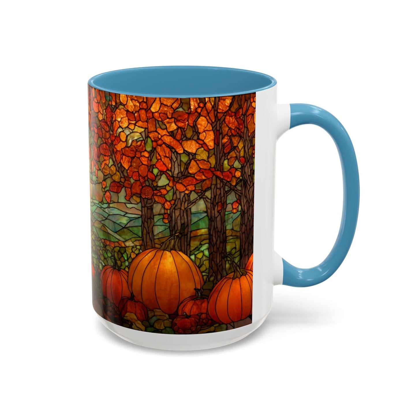 Fall Pumpkin Stained Glass