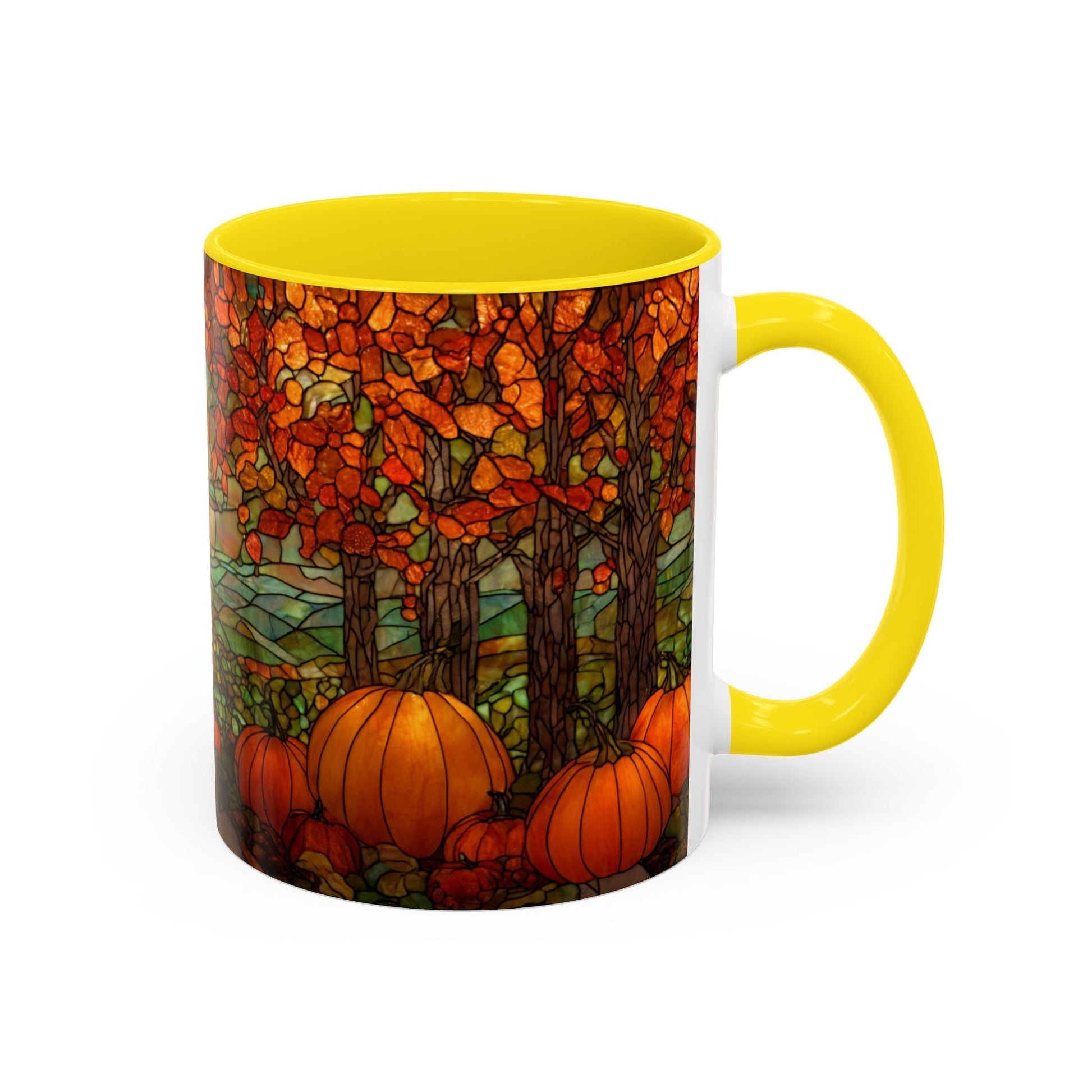 Fall Pumpkin Stained Glass