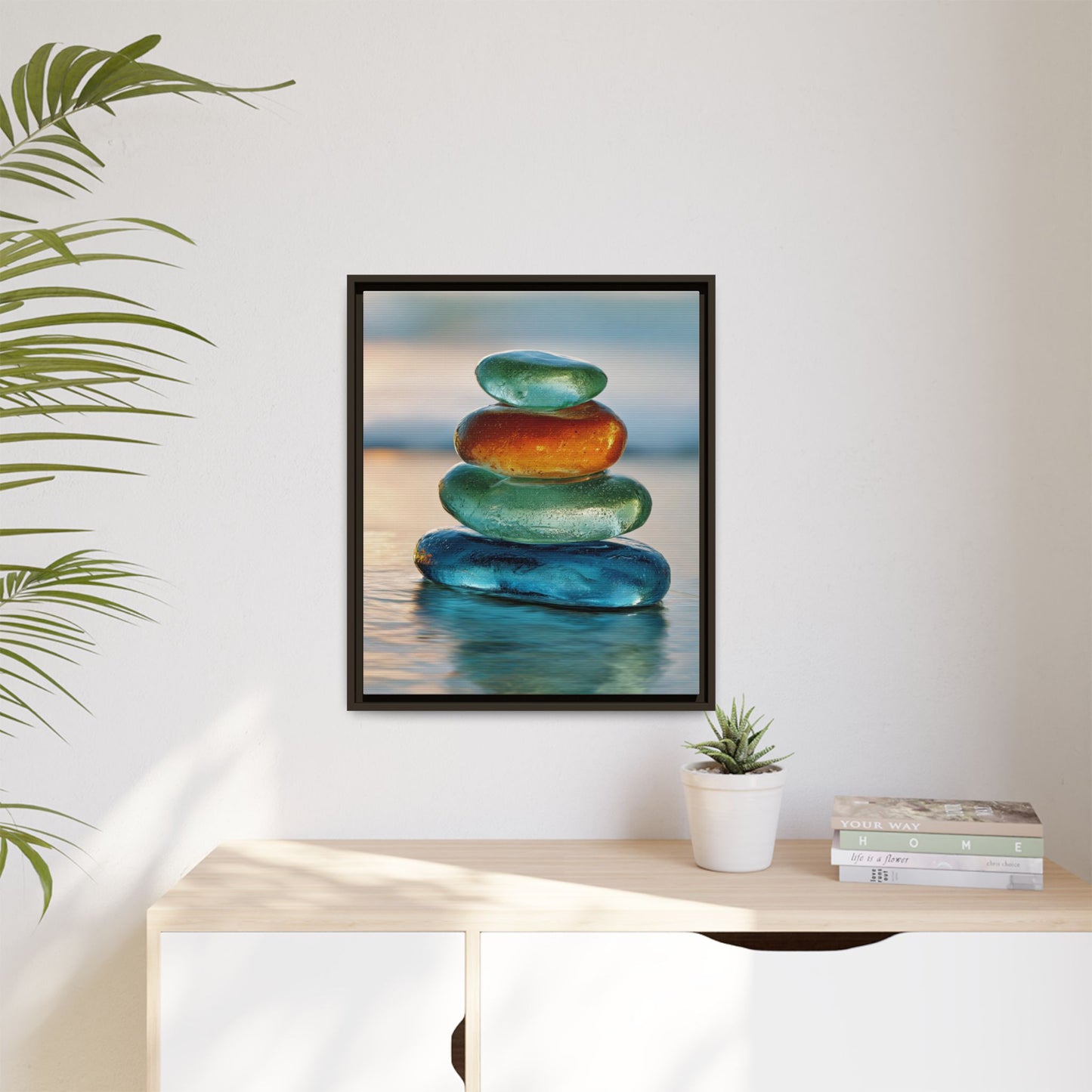 Stone Framed Canvas Wall Art