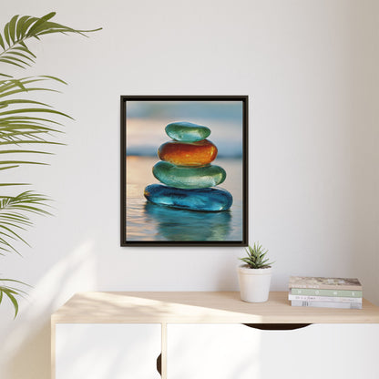 Stone Framed Canvas Wall Art