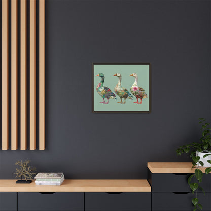 Dopamine Goose Framed Canvas Wall Art