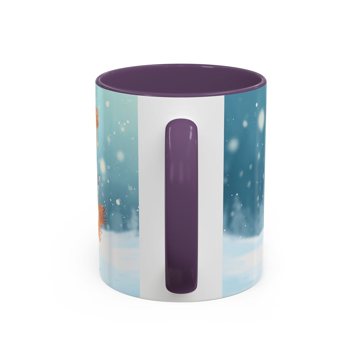 Winter Snowman Accent Coffee Ceramic Mug