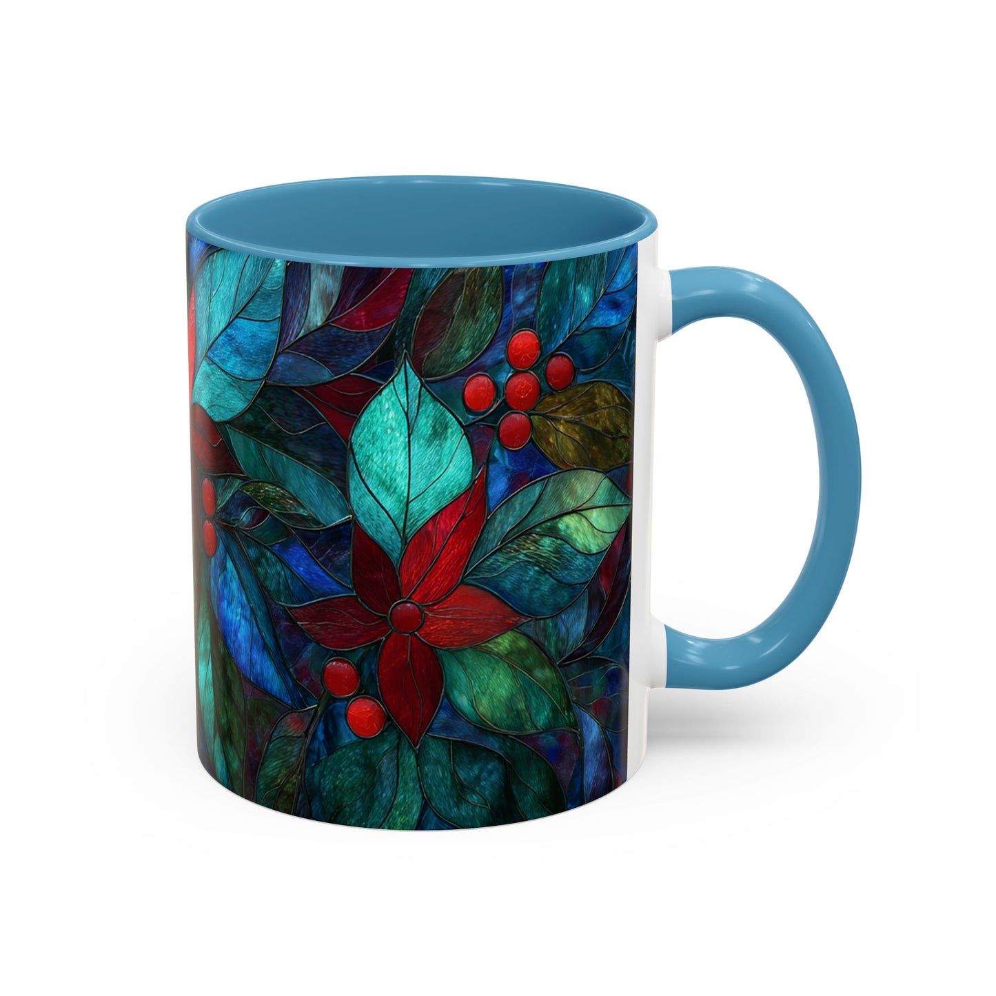 Christmas Poinsettia Floral Coffee Ceramic Mug