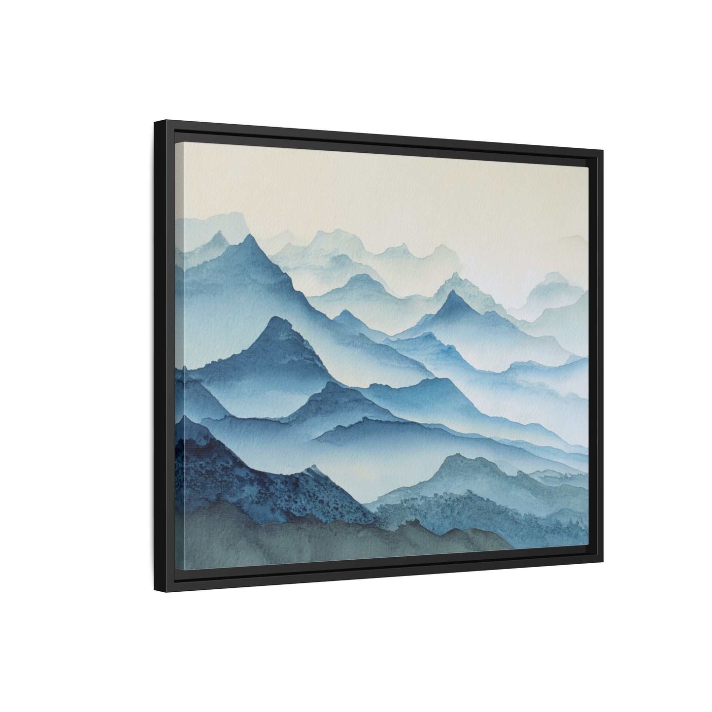 Abstract Mountains Framed Canvas Wall Art