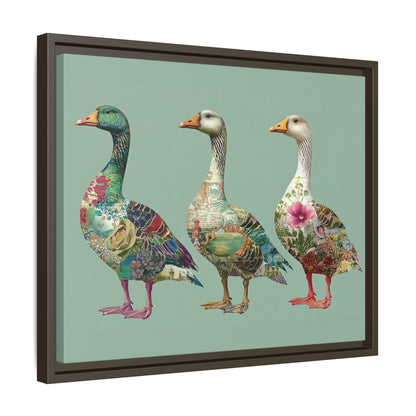 Dopamine Goose Framed Canvas Wall Art