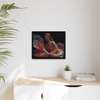 Mermaid Framed Canvas Wall Art