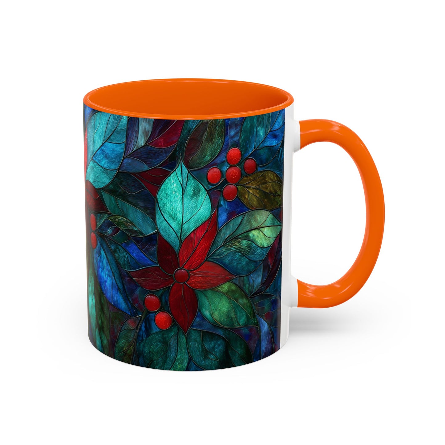 Christmas Poinsettia Floral Coffee Ceramic Mug
