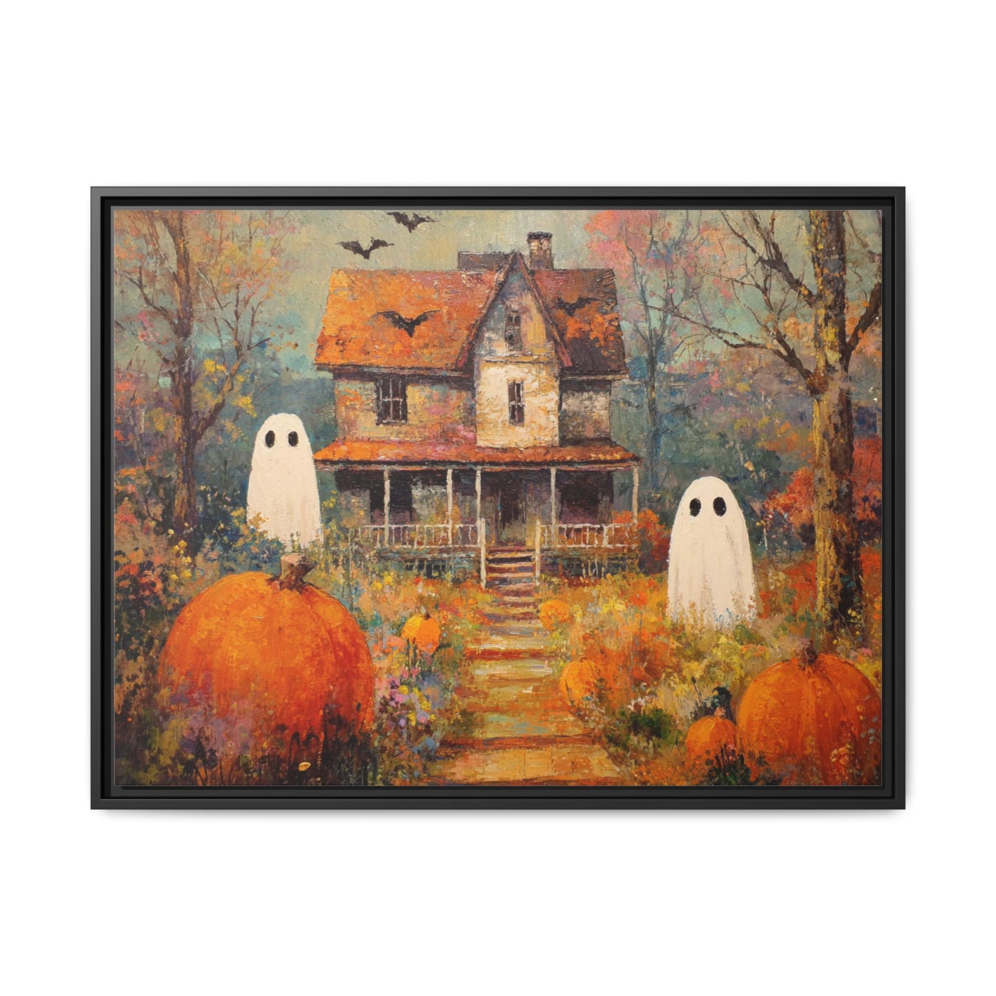 Autumn Ghost Framed Canvas Wall Art