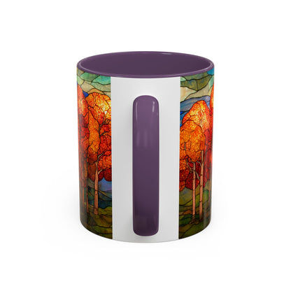 Autumn Stained Glass Effect  Coffee Mug