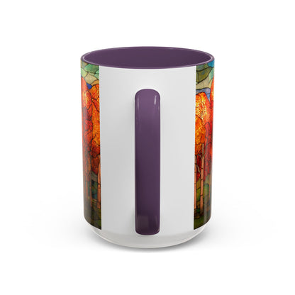 Autumn Stained Glass Effect  Coffee Mug