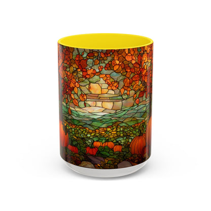 Fall Pumpkin Stained Glass