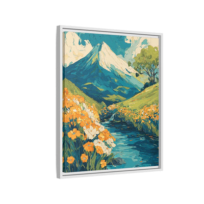 Mt Fuji Painted Style Canvas Wall Art
