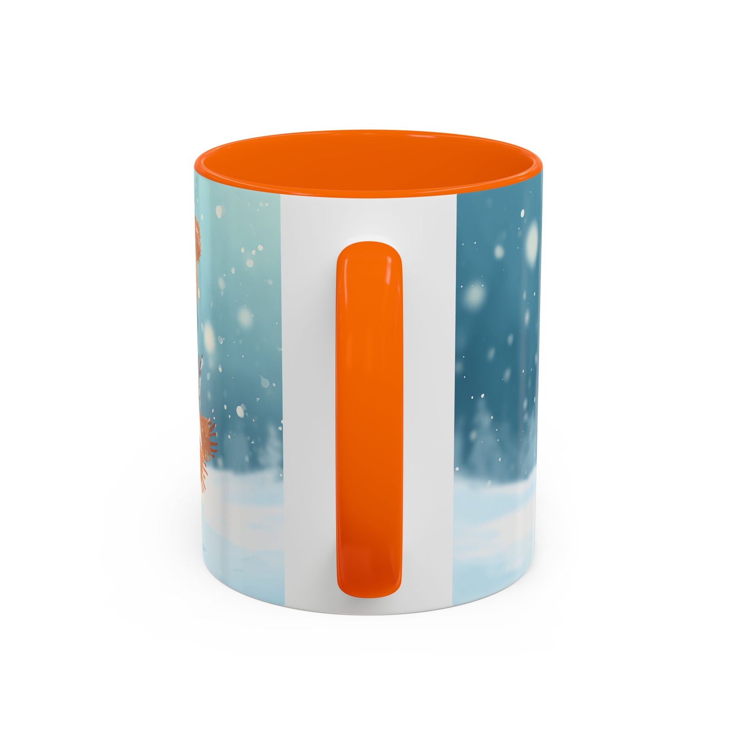 Winter Snowman Accent Coffee Ceramic Mug