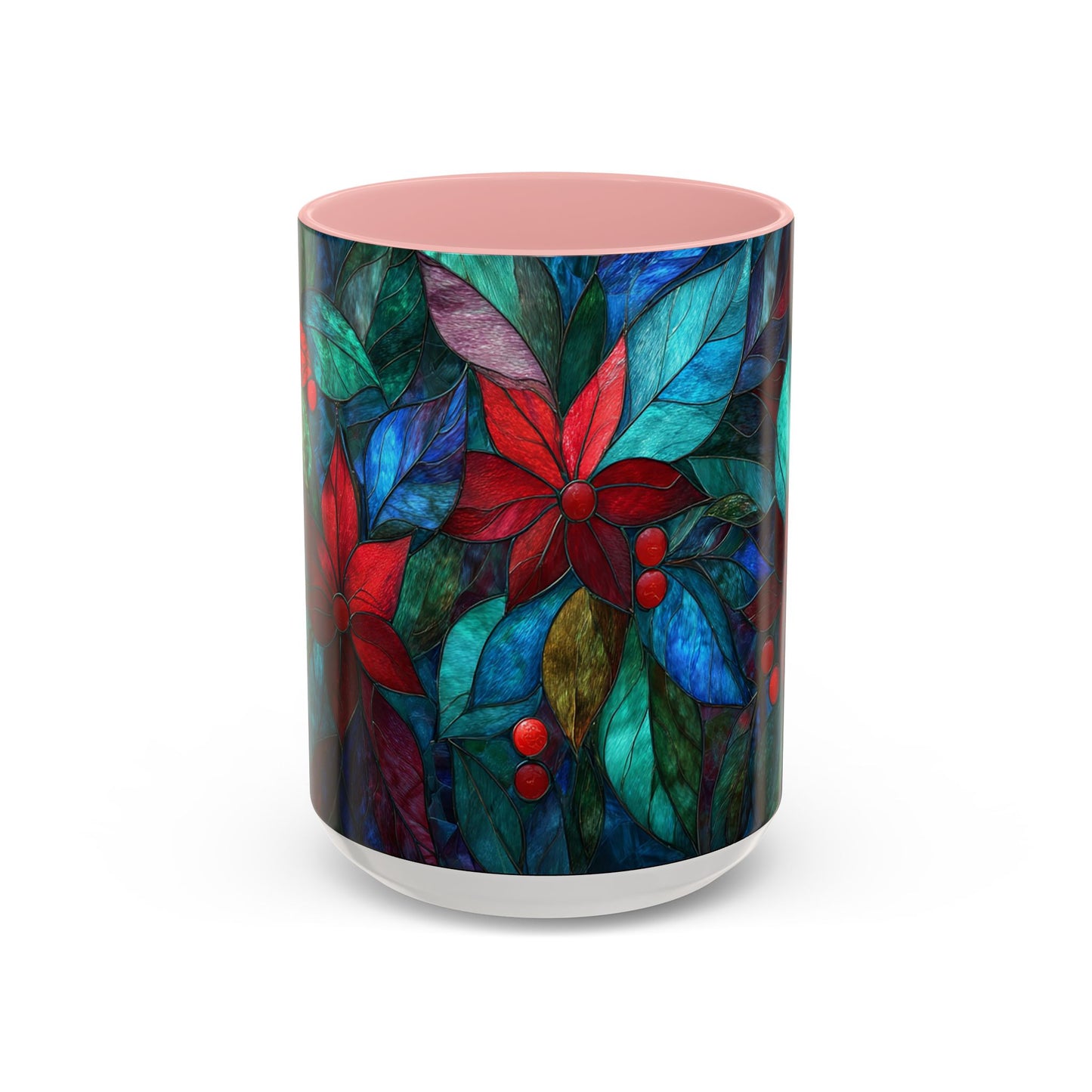 Christmas Poinsettia Floral Coffee Ceramic Mug