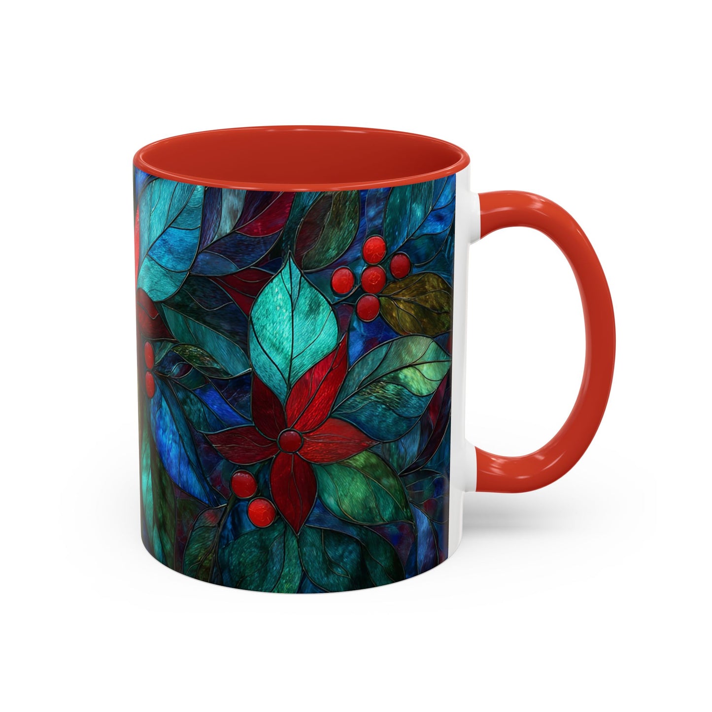 Christmas Poinsettia Floral Coffee Ceramic Mug