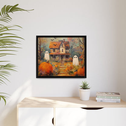 Autumn Ghost Framed Canvas Wall Art