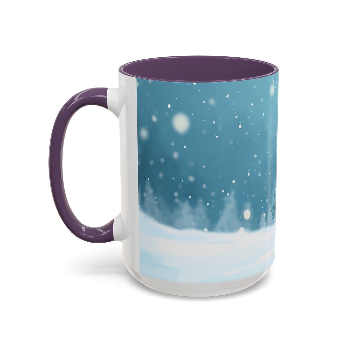 Winter Snowman Accent Coffee Ceramic Mug