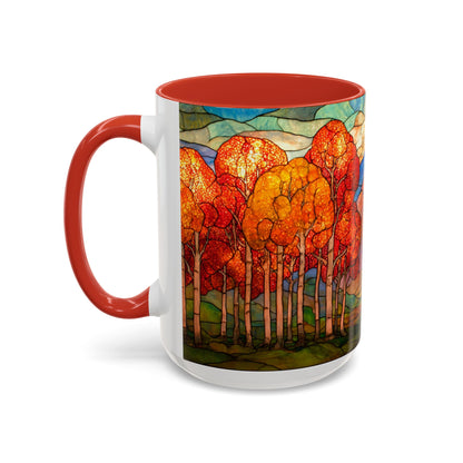 Autumn Stained Glass Effect  Coffee Mug