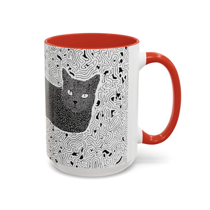 Black Cat Minimalist Coffee Mug