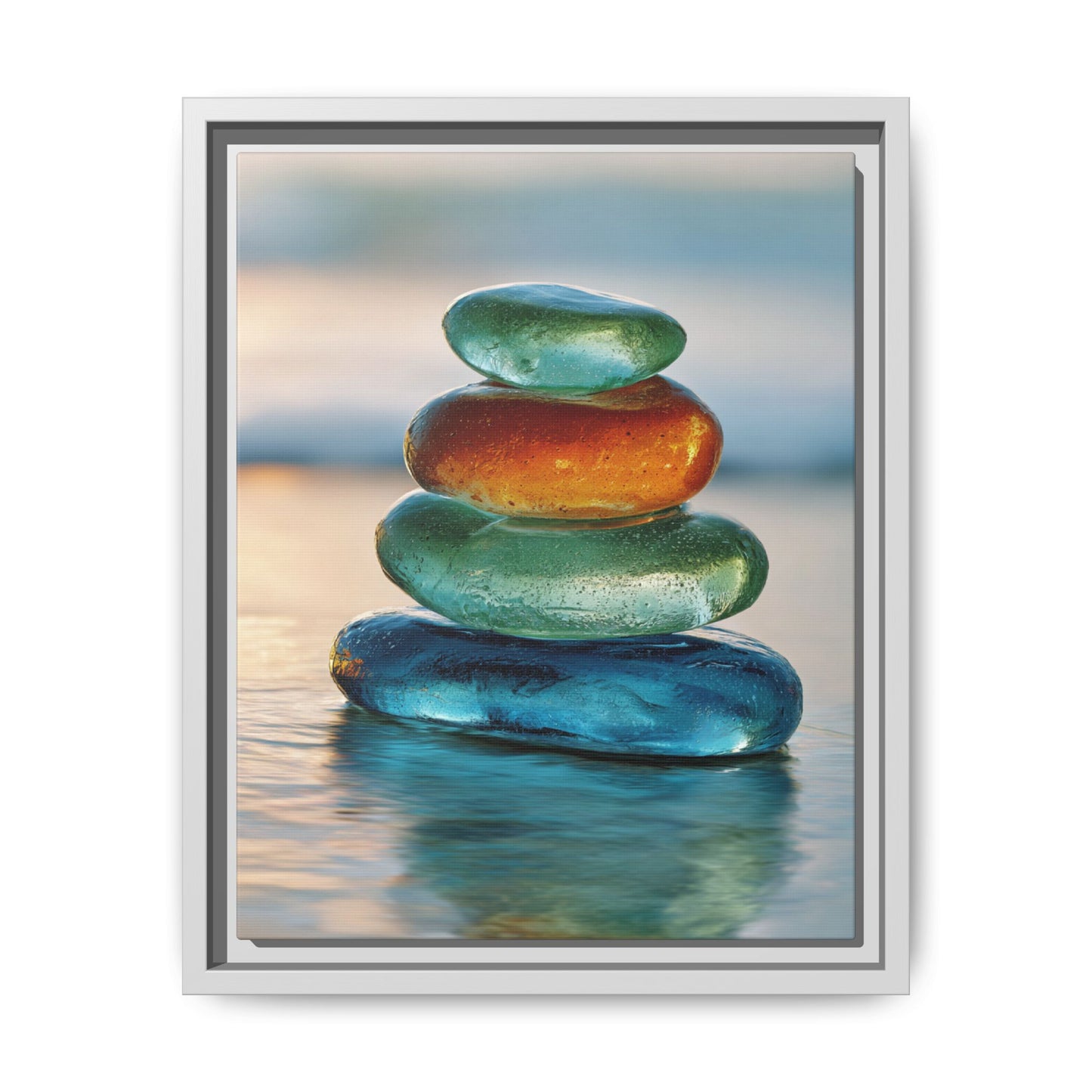 Stone Framed Canvas Wall Art