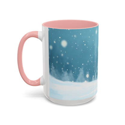 Winter Snowman Accent Coffee Ceramic Mug