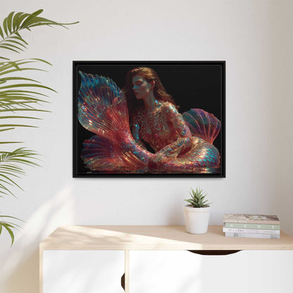 Mermaid Framed Canvas Wall Art