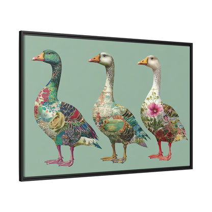 Dopamine Goose Framed Canvas Wall Art