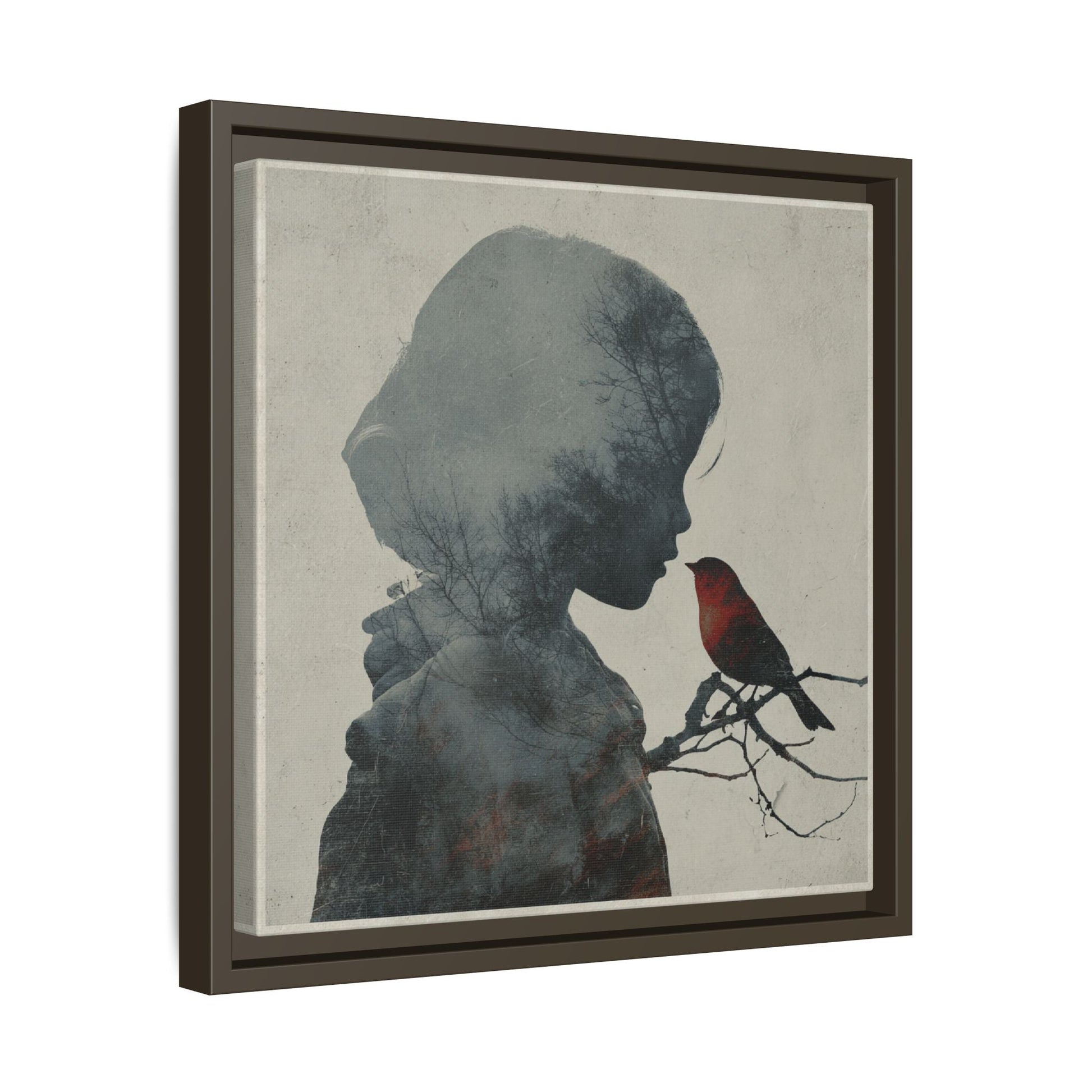 Child And Bird Silhouette