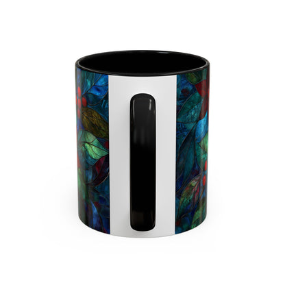 Christmas Poinsettia Floral Coffee Ceramic Mug