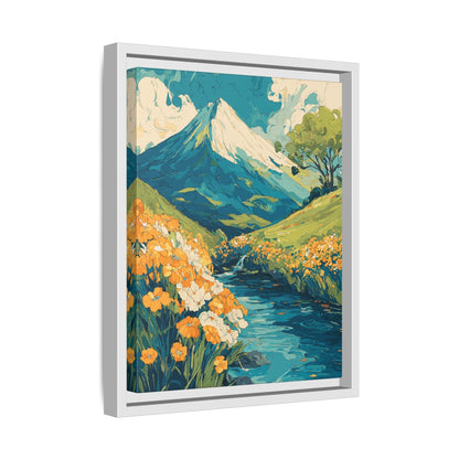 Mt Fuji Painted Style Canvas Wall Art