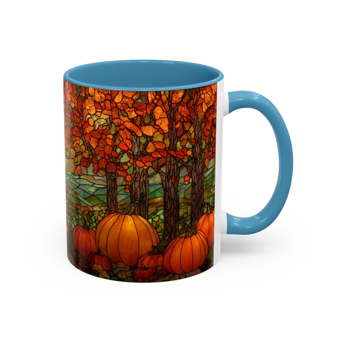 Fall Pumpkin Stained Glass