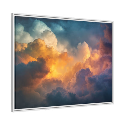 Calming Sky Cloud Framed Canvas Wall Art