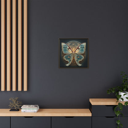 Luna Moth Square Framed Canvas Wall Art