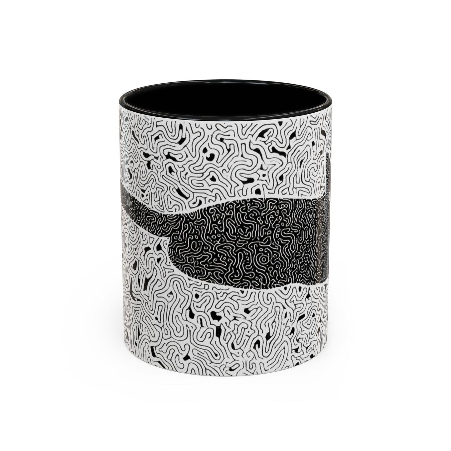 Black Cat Minimalist Coffee Mug