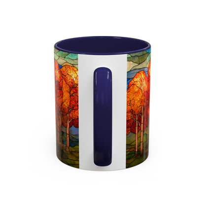 Autumn Stained Glass Effect  Coffee Mug