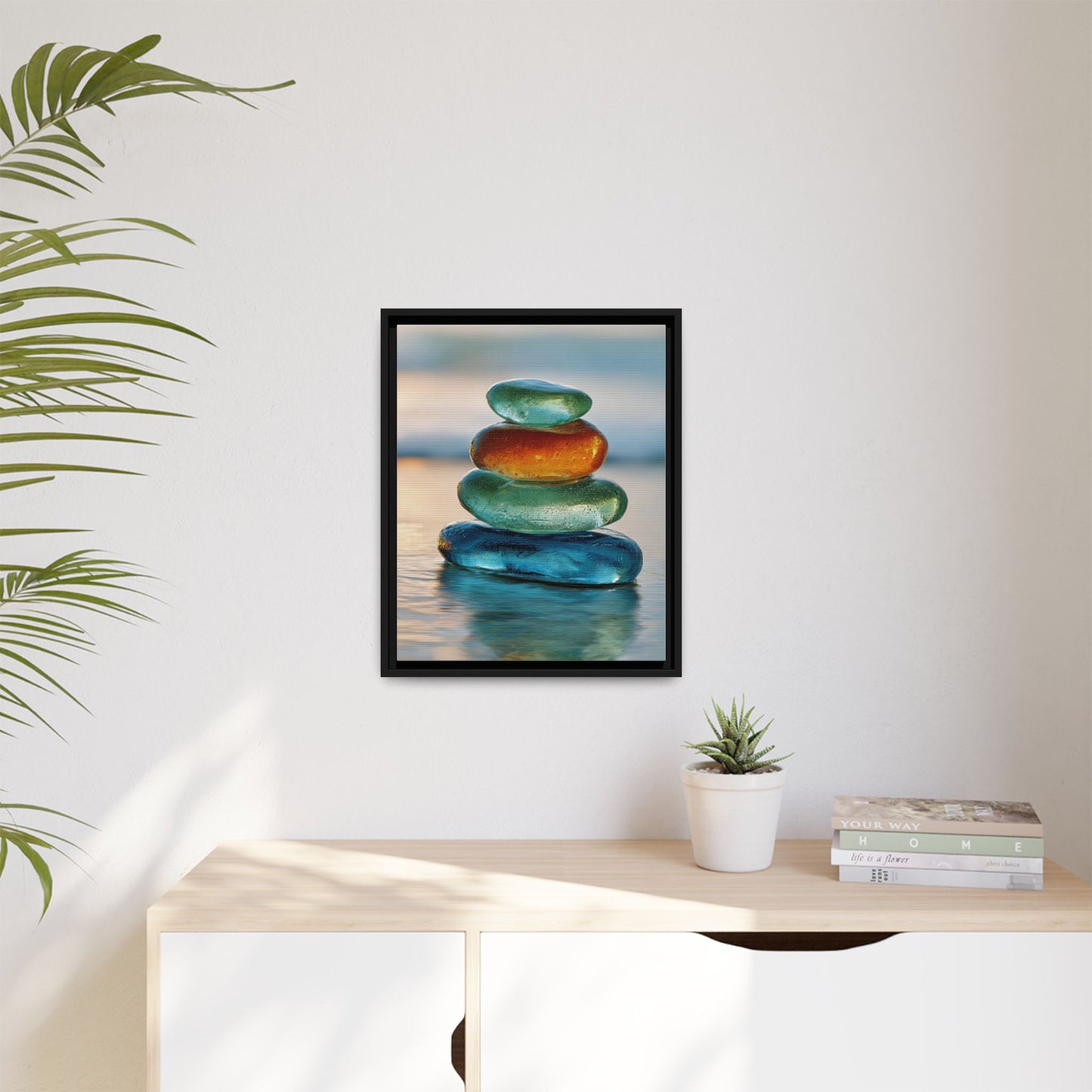 Stone Framed Canvas Wall Art